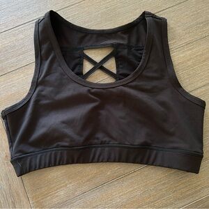 Workout Sport crop top whit removable pads size large